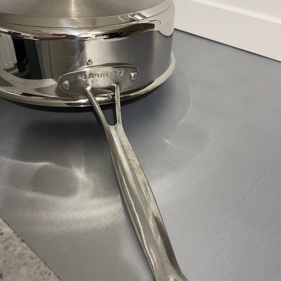 Cuisinart Stainless Steel 3.5 Quart Sautéed Long Handle Pan with Lid - Silver - Picture 9 of 13